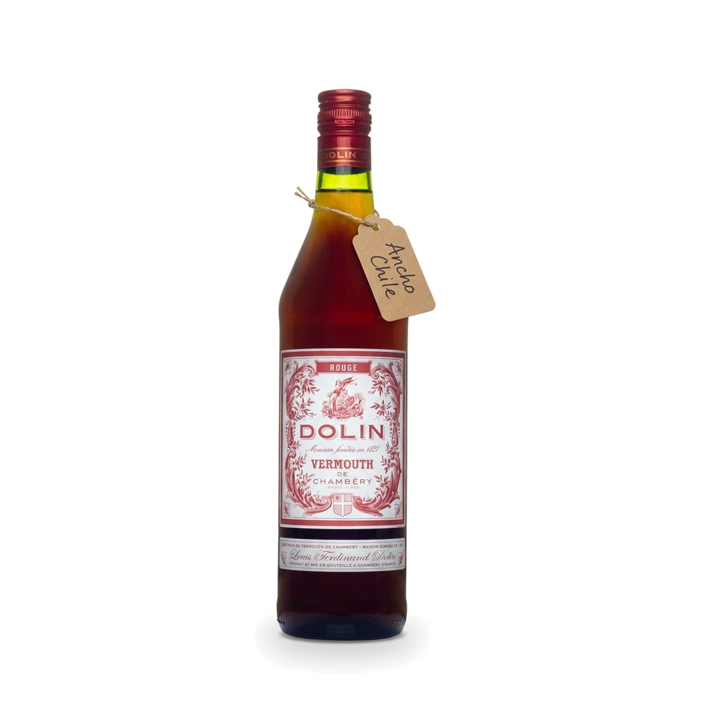 Ancho Chile-Infused Dolin Rouge Vermouth