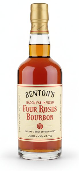 بوربون Four Roses المنقوع بدهن لحم مقدد من Benton's