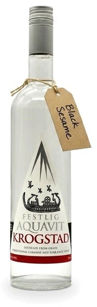 Mit schwarzem Sesam aromatisierter Krogstad Aquavit
