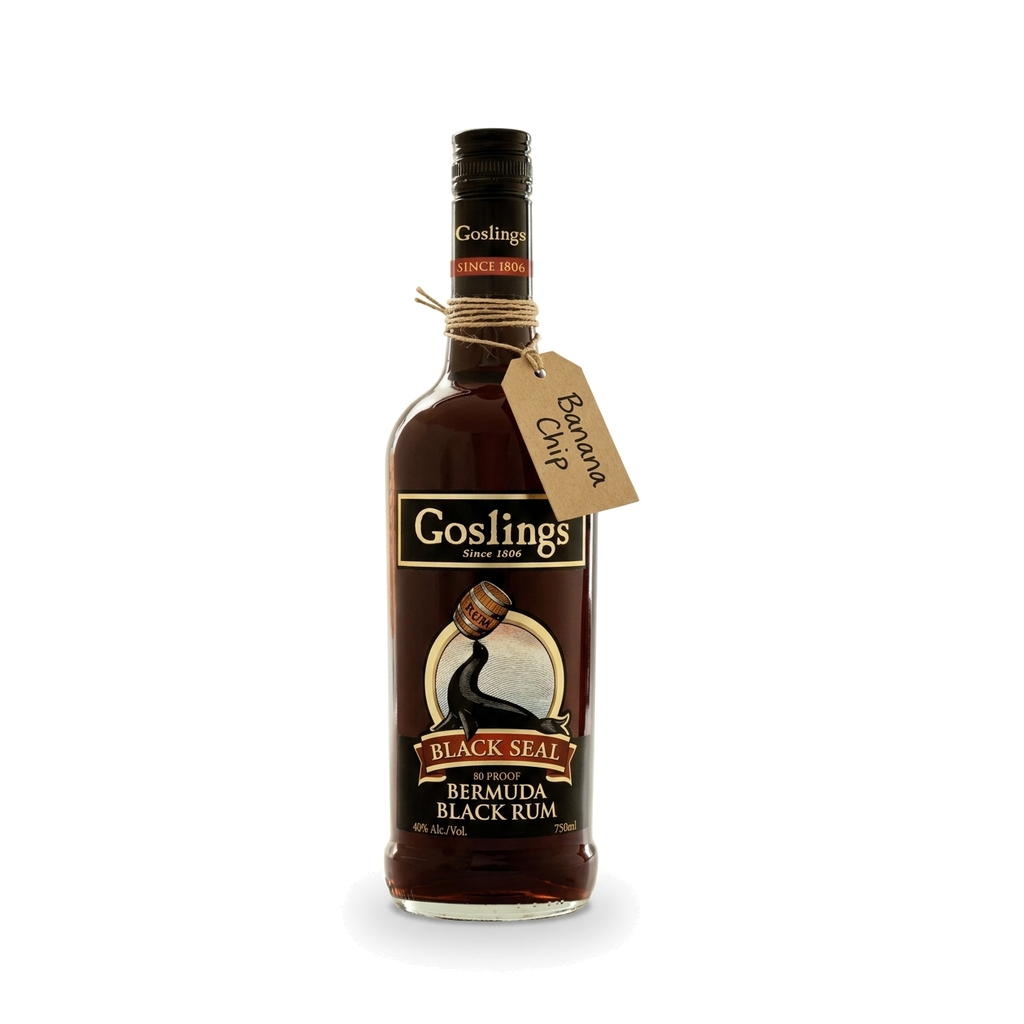 Banana Chip-Infused Gosling's Black Seal Rum
