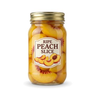 Ripe Peach Slice