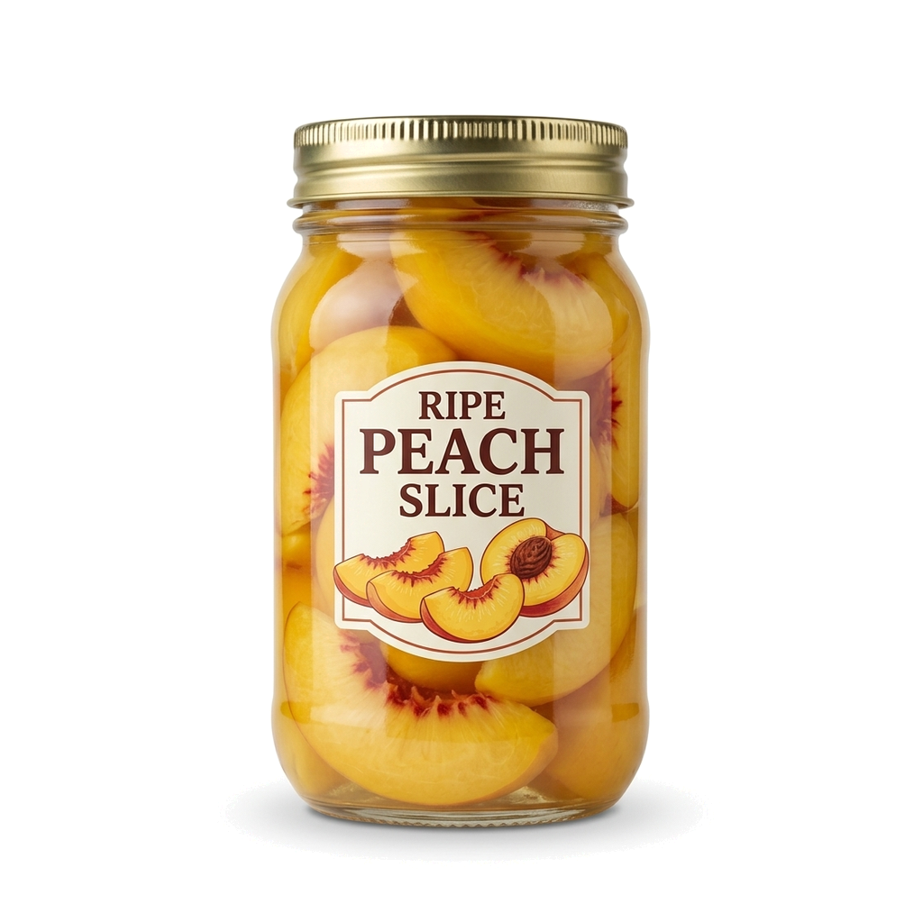 Ripe Peach Slice