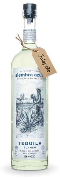 Jalapeño-Infused Siembra Azul Blanco Tequila