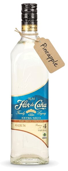 Pineapple-Infused Flor de Caña Extra-Dry White Rum
