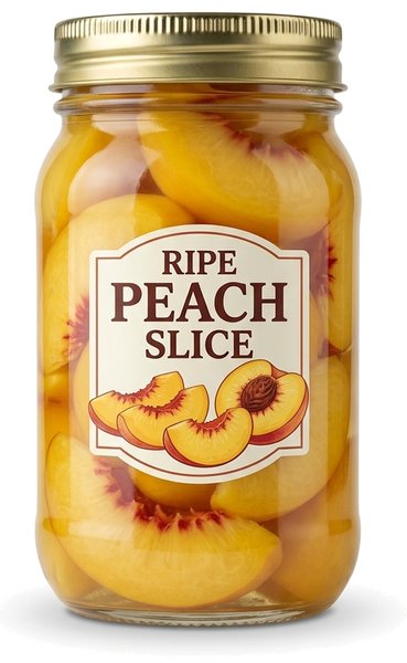 Ripe Peach Slice
