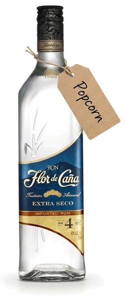 爆米花浸泡的 Flor de Cana Silver Dry Rum