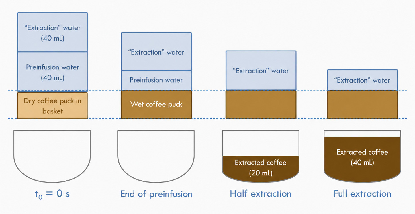 Diagram showing the extractions