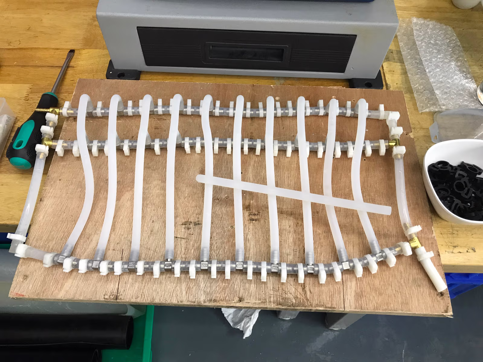 Testing the F tubes