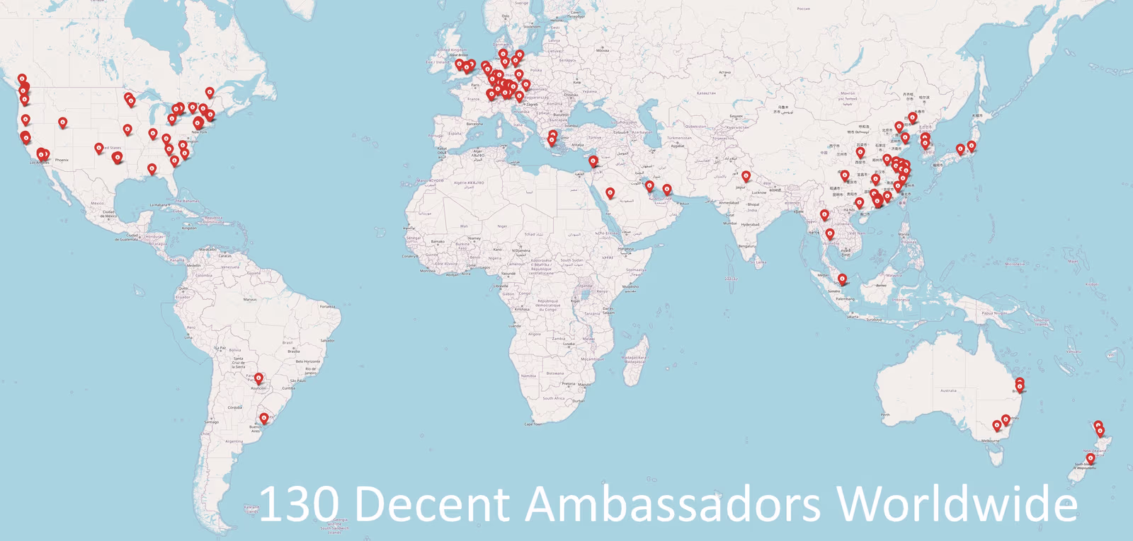 Decent Ambassadors Map