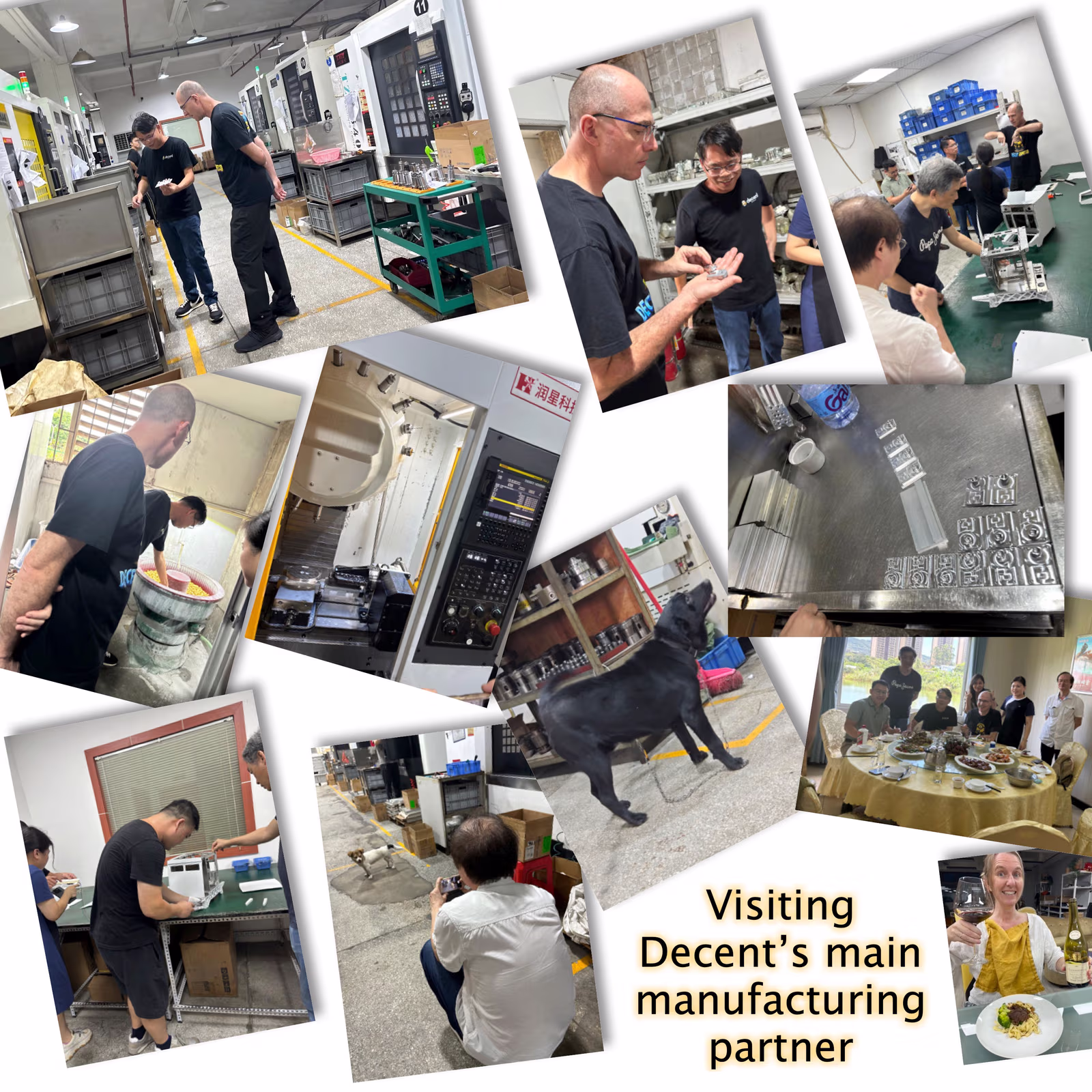 Photos from a visit to our manufacturing partner