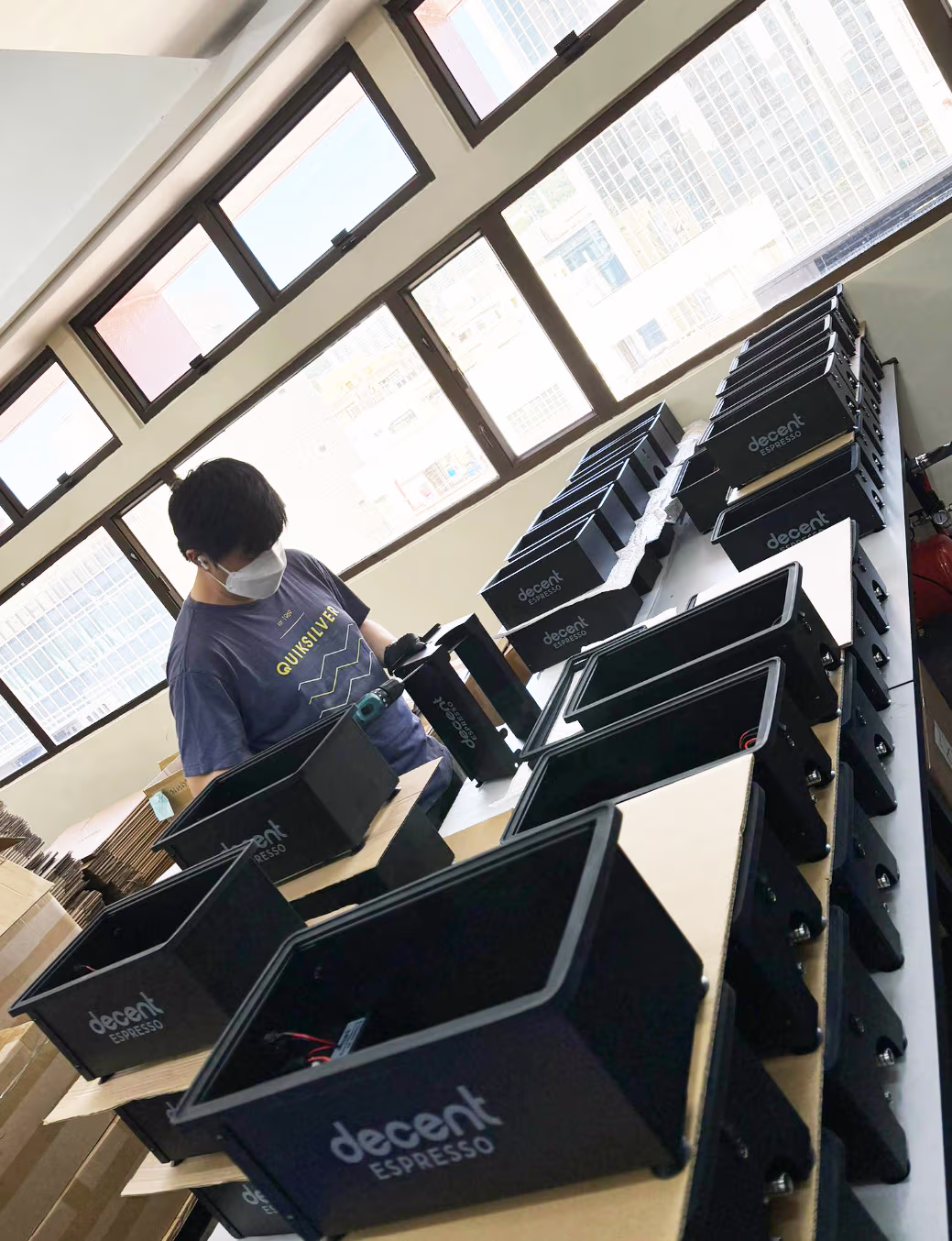 In-house building of the pitcher rinsers