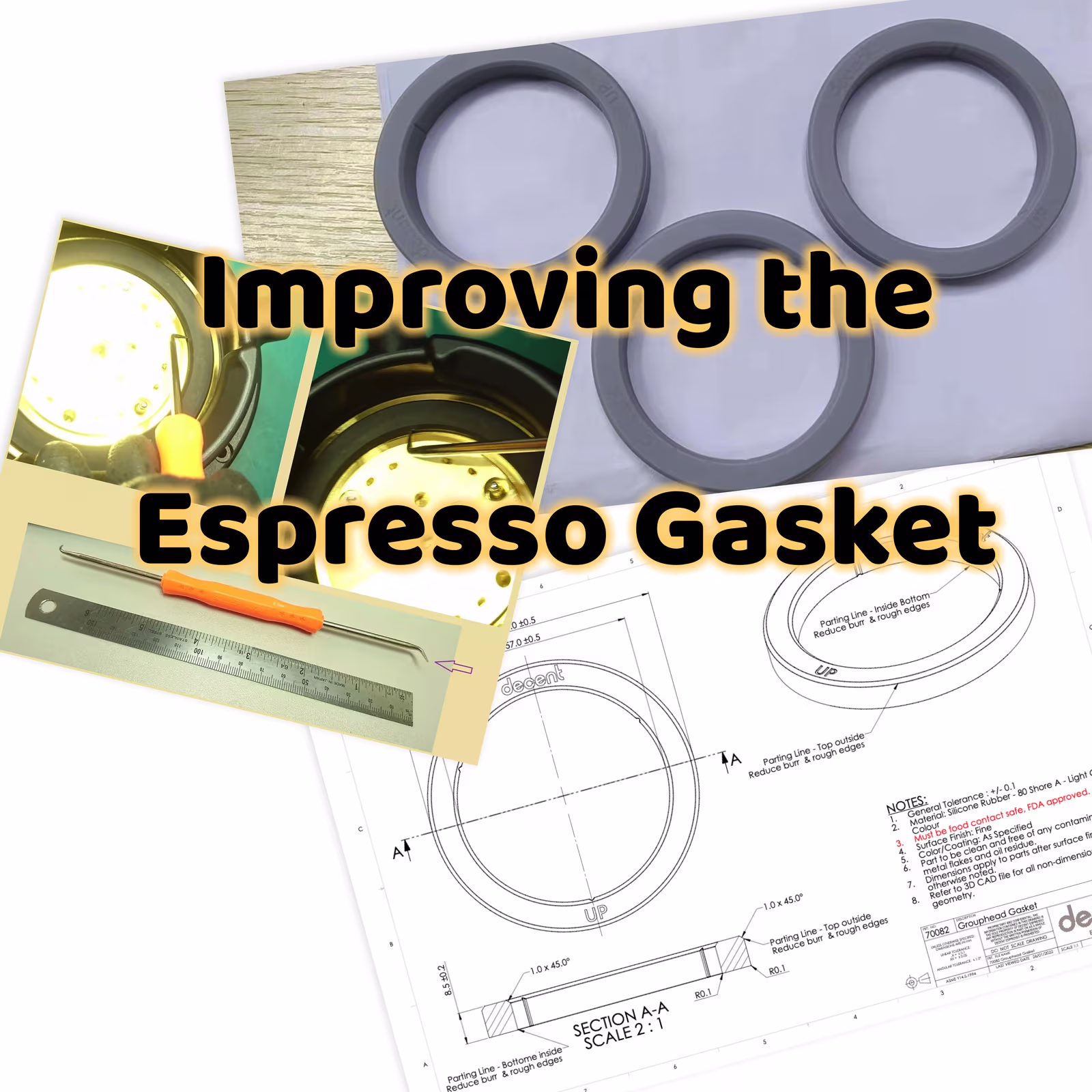 Improving the espresso gasket