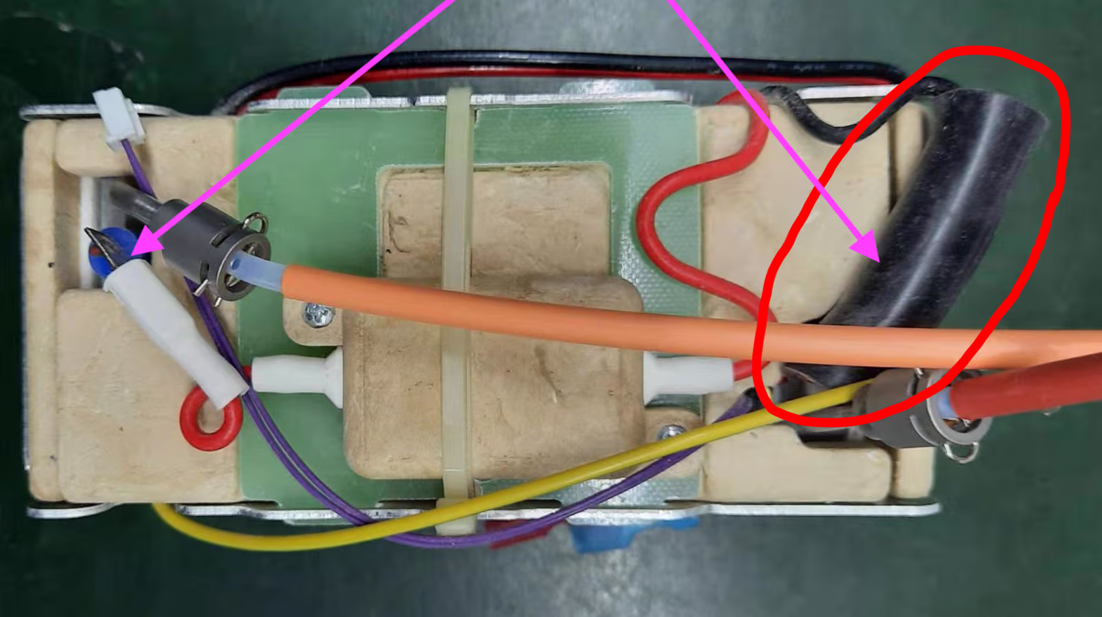 A heater, being modified
