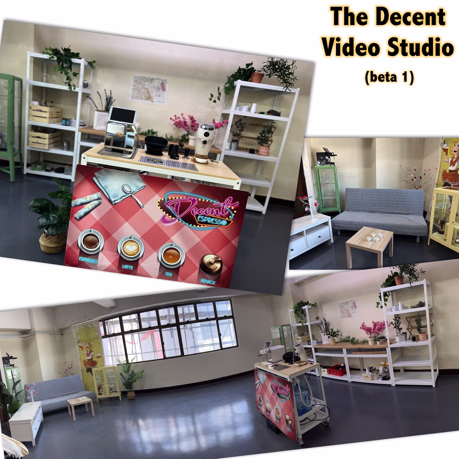 The new video studio