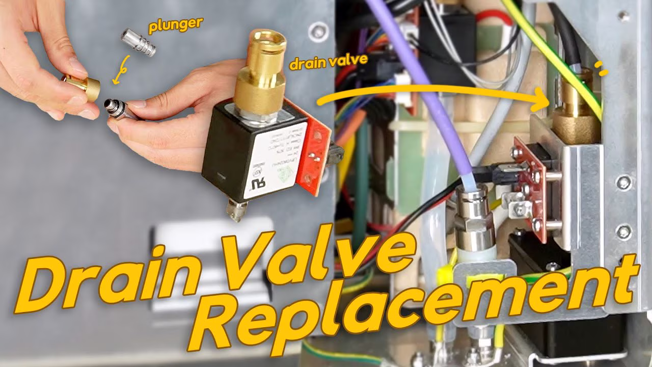 How to clean and replace the drain valve