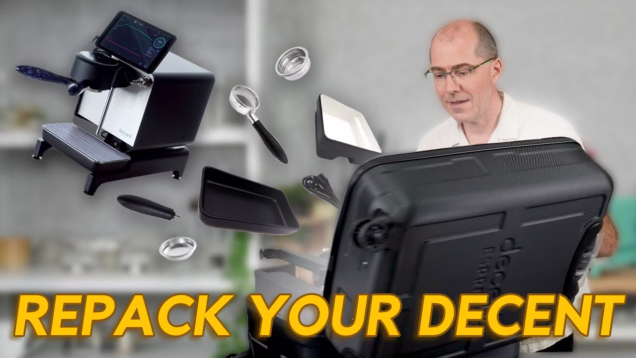Vídeo: Cómo reembalar su máquina de expreso Decent