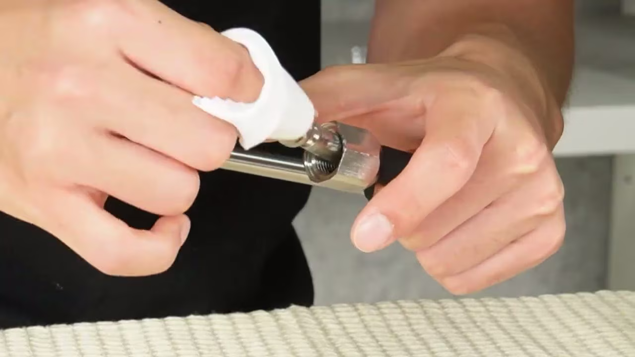 How to apply grease to the steam wand