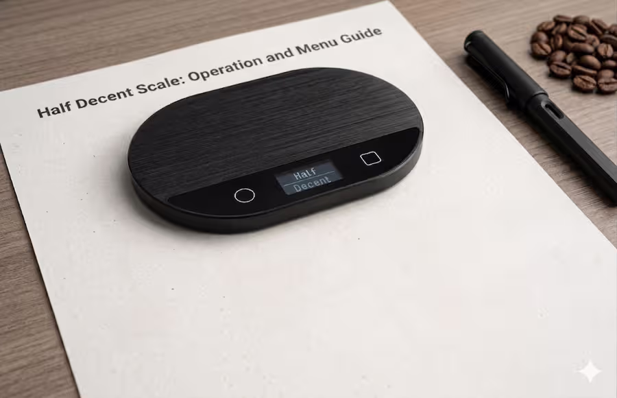 Die Menüoptionen der Half Decent Scale (HDS) im Überblick