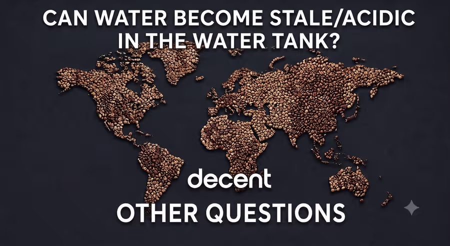 Can water become stale/acidic in the water tank?