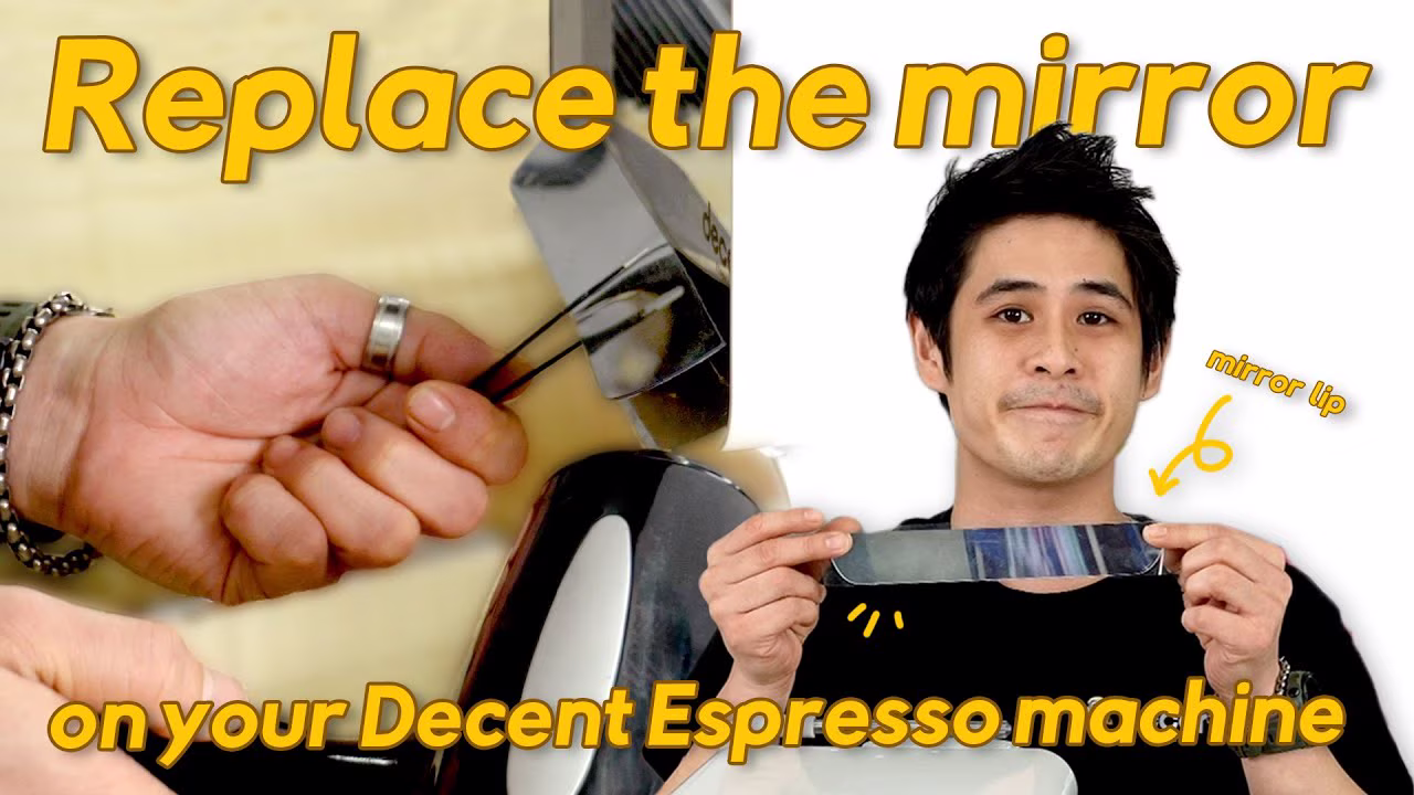 فيديو: كيفية استبدال المرآة في آلة الإسبريسو من Decent
