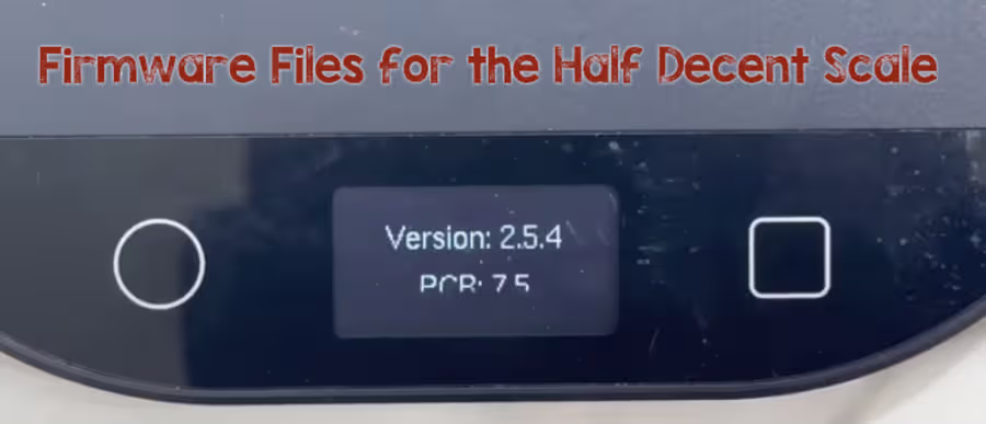 برنامج الثابت لميزان Half Decent