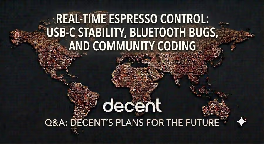 Control del espresso en tiempo real: estabilidad del USB-C, fallos de Bluetooth y programación de la comunidad