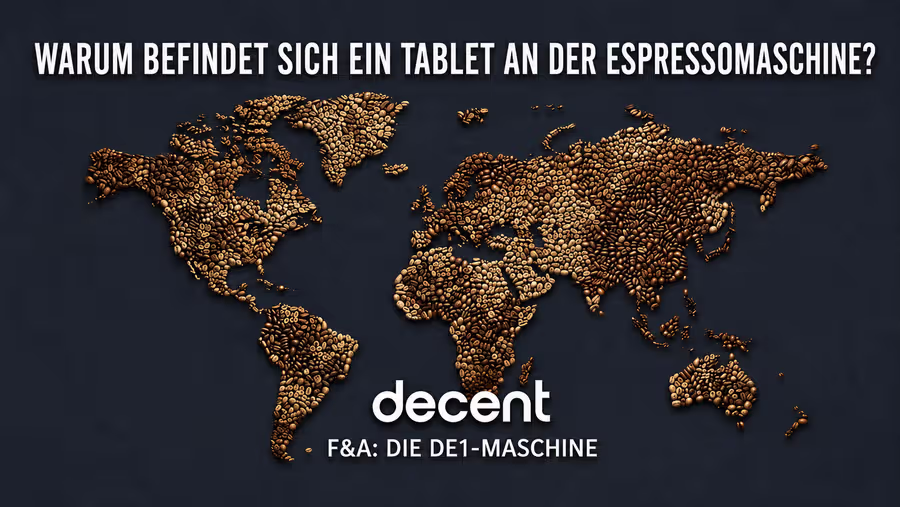 Warum befindet sich ein Tablet an der Espressomaschine?
