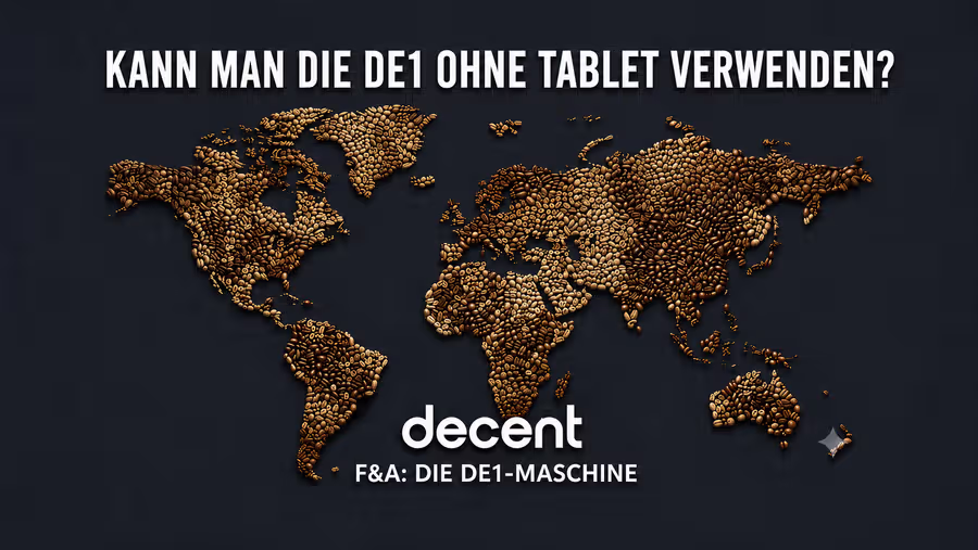 Kann man die DE1 ohne Tablet verwenden?