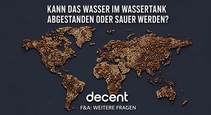 Kann das Wasser im Wassertank abgestanden oder sauer werden?