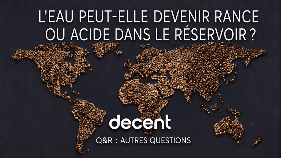 L’eau peut-elle devenir rance ou acide dans le réservoir ?