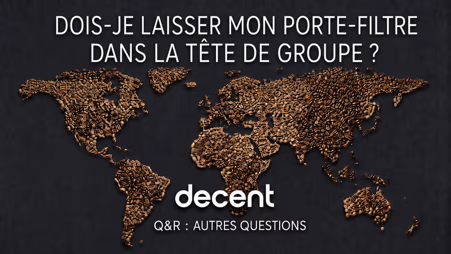 Dois-je laisser mon porte-filtre dans la tête de groupe ?