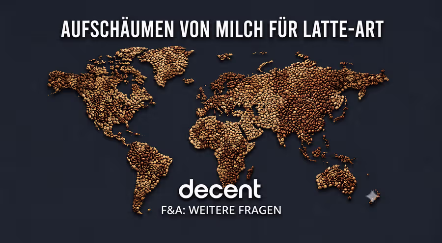 Aufschäumen von Milch für Latte-Art