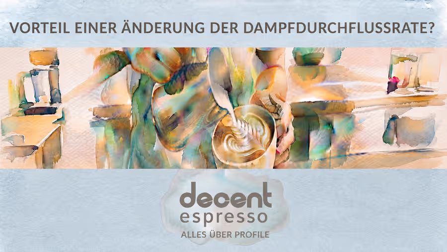 Was ist der Vorteil einer Änderung der Dampfdurchflussrate?