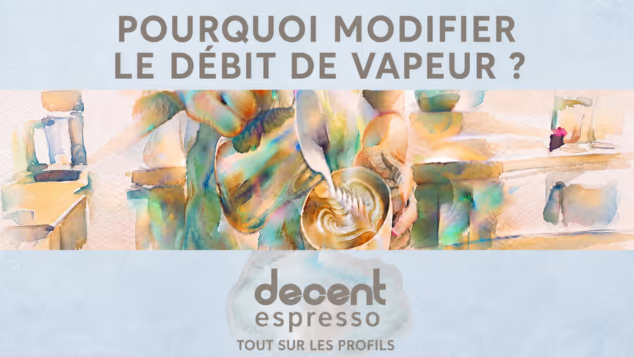 Quel est l’intérêt de modifier le débit de vapeur ?