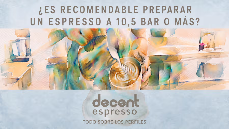 ¿Es recomendable preparar un espresso a 10,5 bar o más?