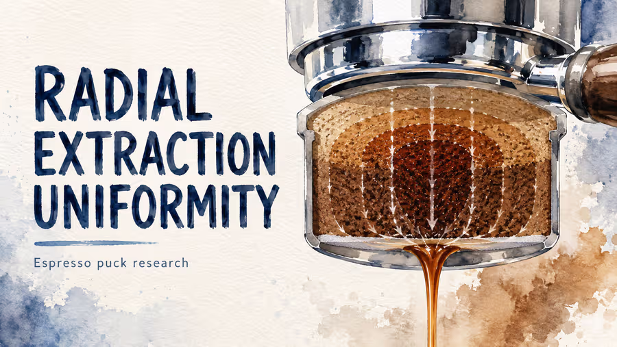 Radial uniformity of espresso extractions