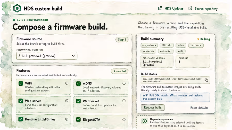 HDS Custom Build - how to use it