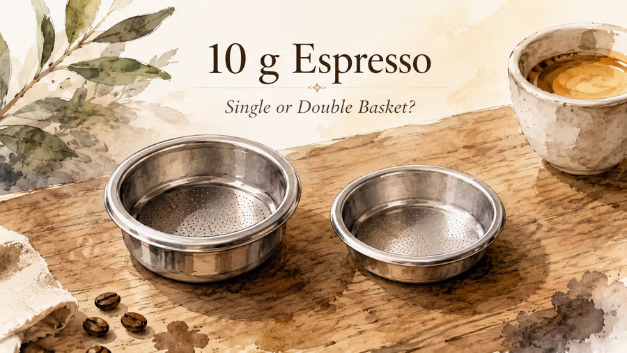 10g espresso dose: better in a 7g or in a 15g basket?