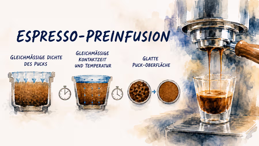 Preinfusion: Grundprinzipien, Preinfusion mit einer Decent und das Puck-Kontaktzeit-Verhältnis (PCT)