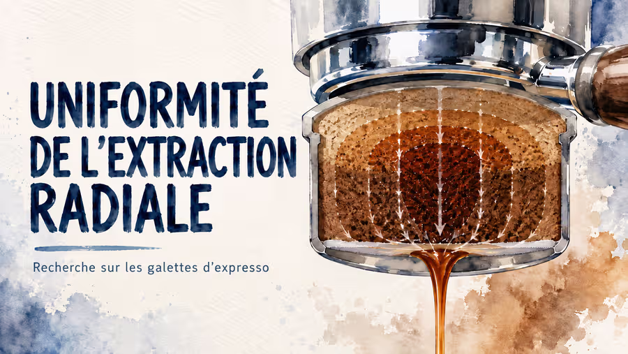 Uniformité radiale des extractions d’expresso