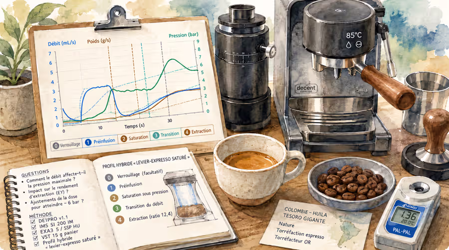 L’impact du débit de pré-infusion sur l’extraction de l’expresso