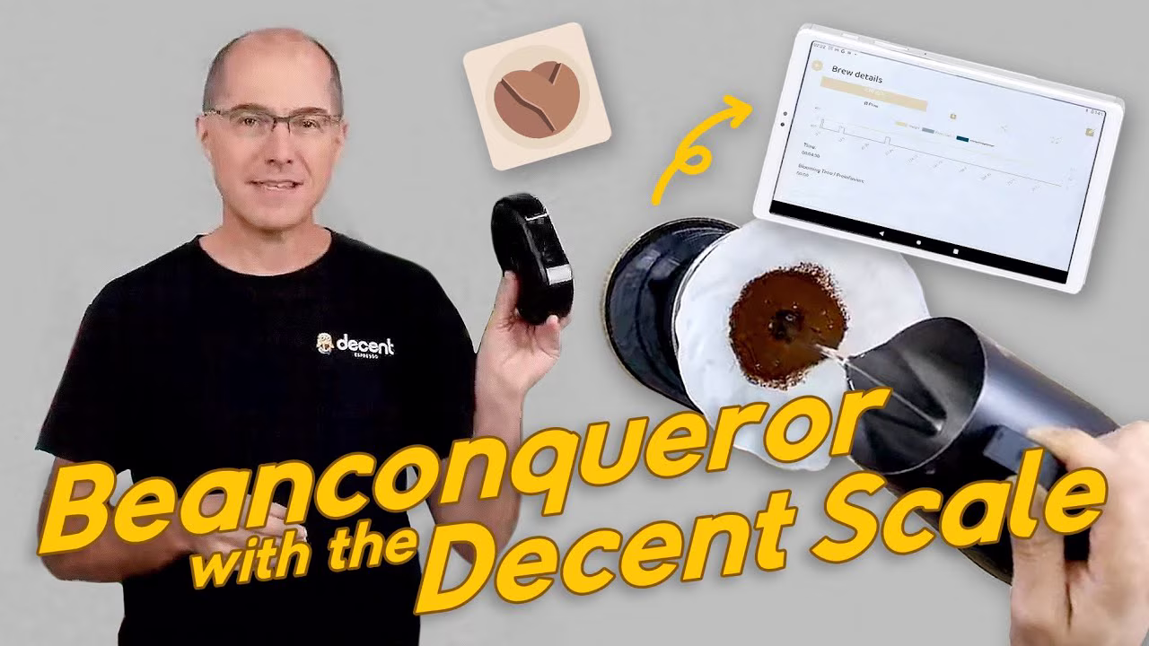 مستكشف القهوة وميزان Decent