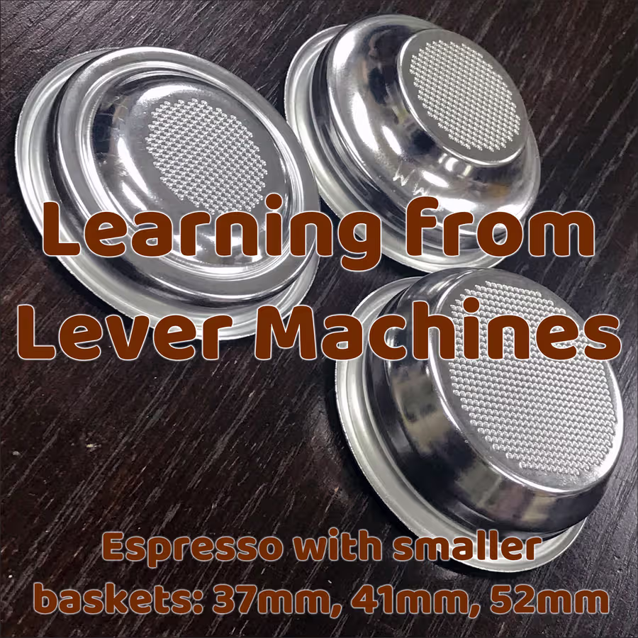 إسبريسو باستخدام سلال أصغر، مع الاستفادة من آلات الليفر (Lever)