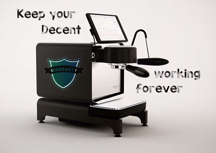 NEW $300 warranty extension: keep your DE1 working forever