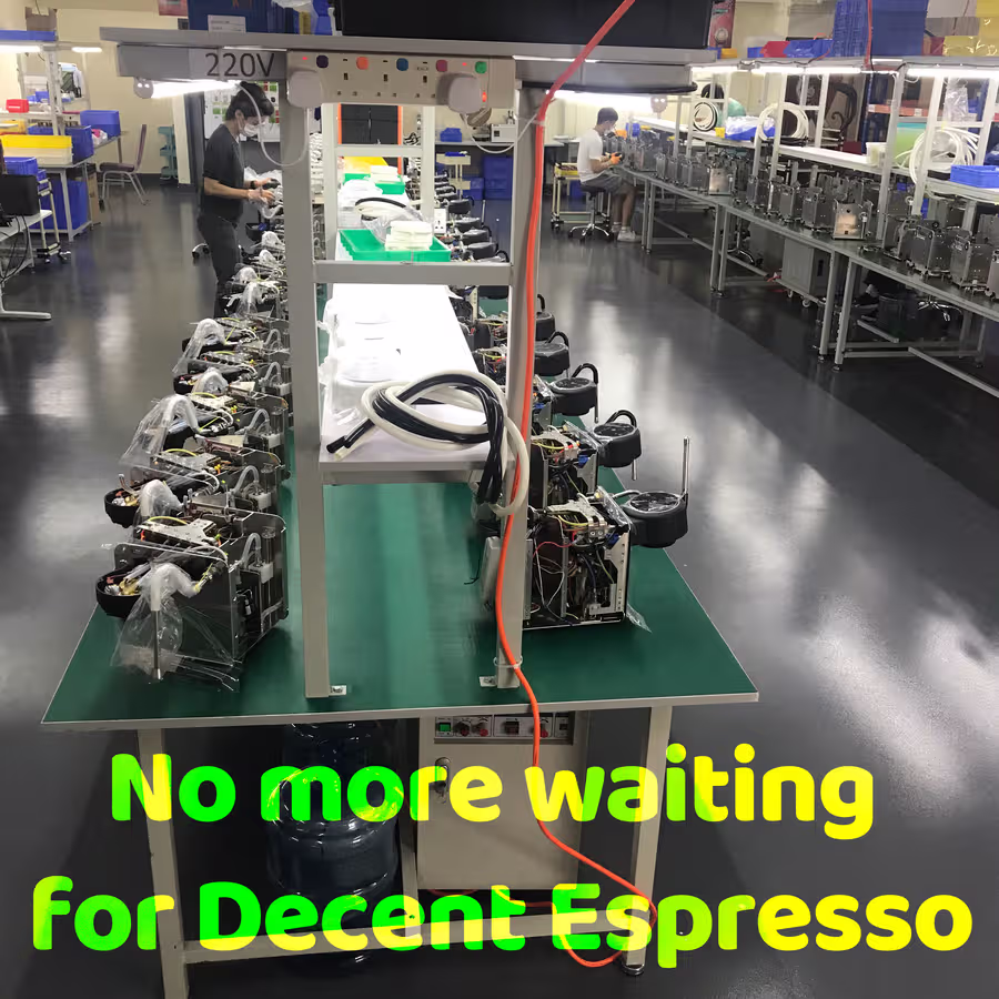 No more waiting for Decent Espresso
