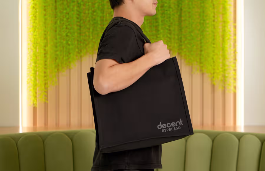 We've made a very simple cloth bag,