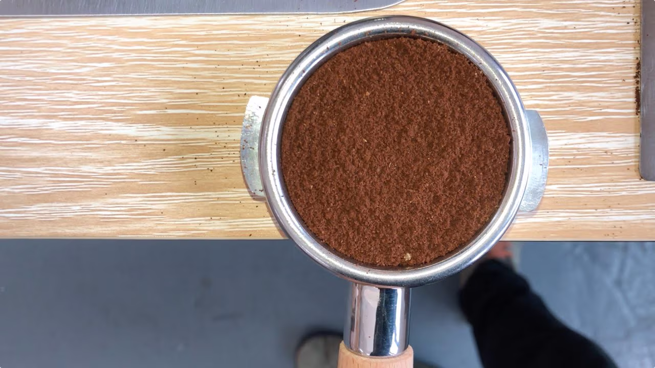 Paul’s Spirograph coffee puck technique