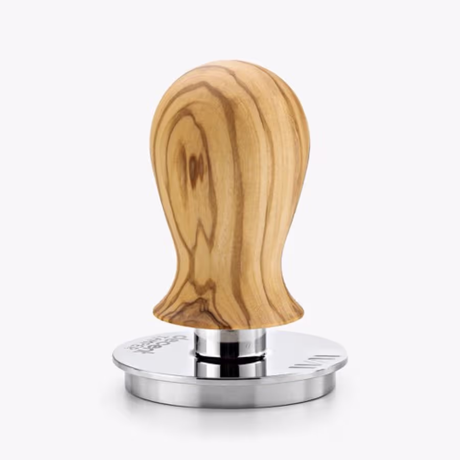 Wiedemann fine woods, for our tamper and DE1