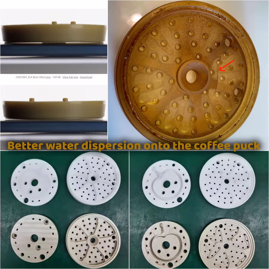 Bessere Wasserverteilung auf den Kaffeepuck