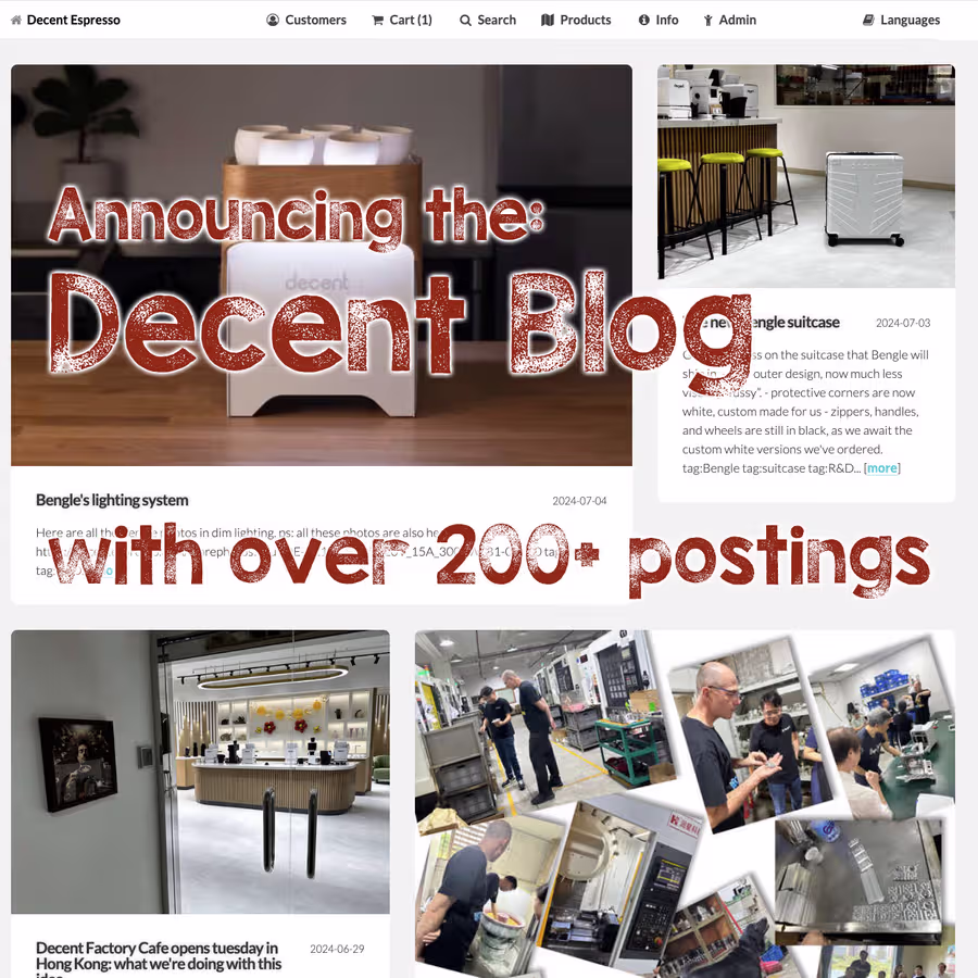 Ankündigung des Decent Blogs